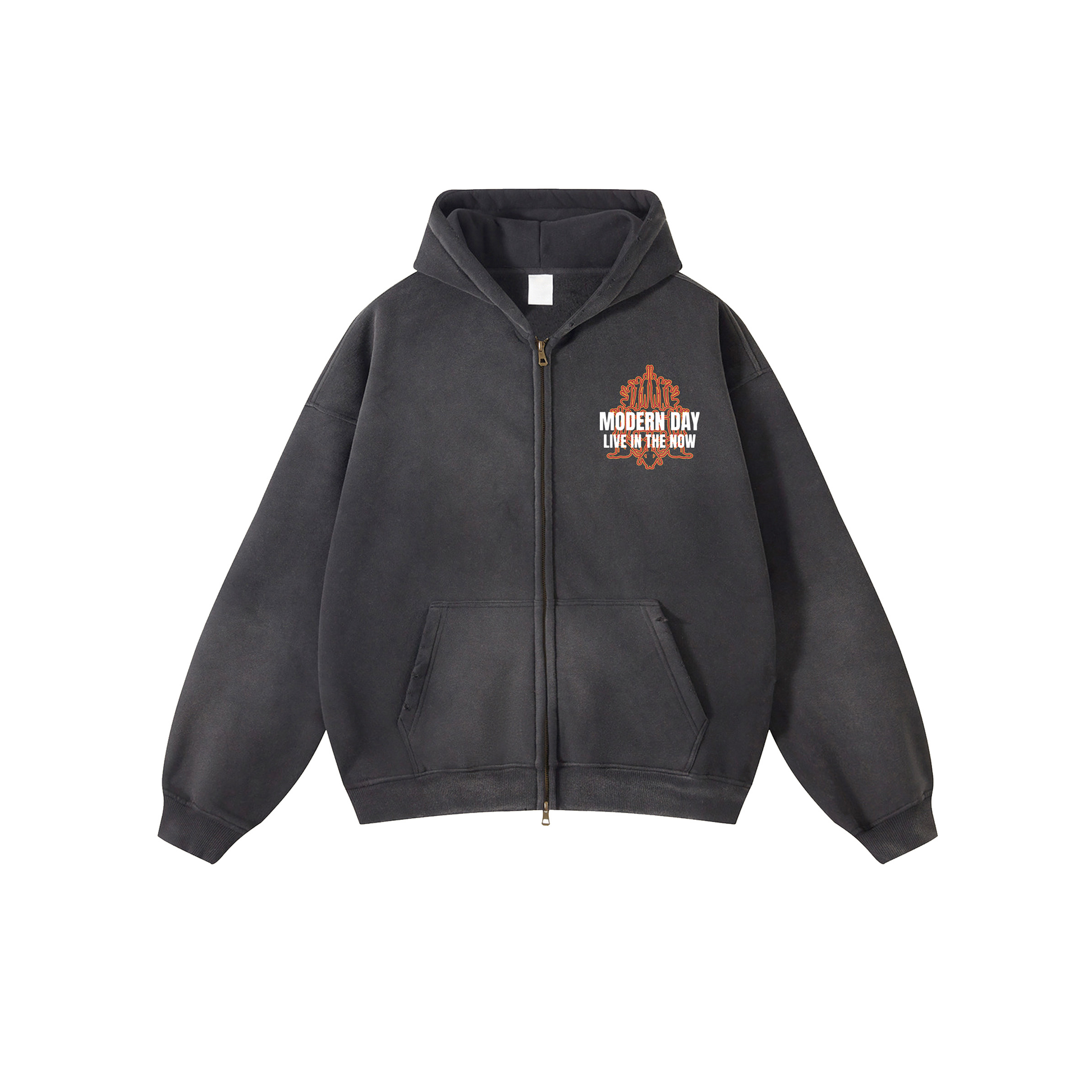 Black "Harmony" Zip-Up