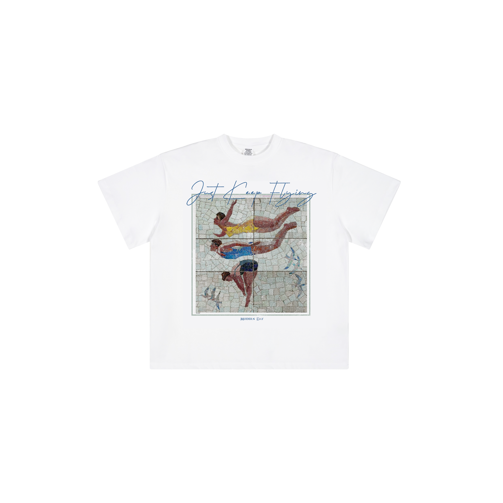 Just Keep Flying Tee - White