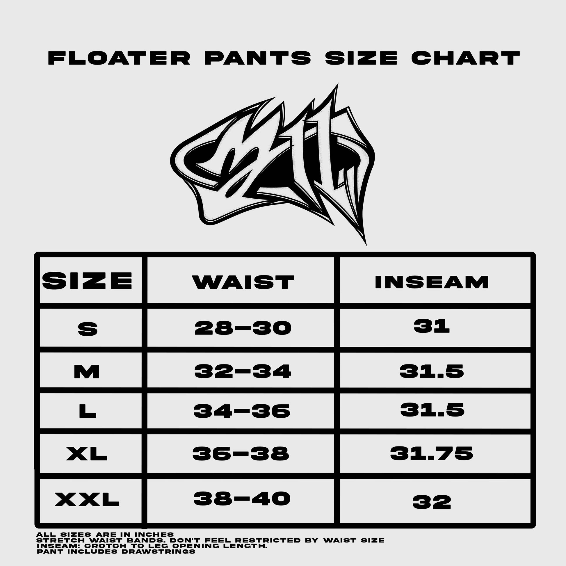 BLACK "FLOATER" PANT