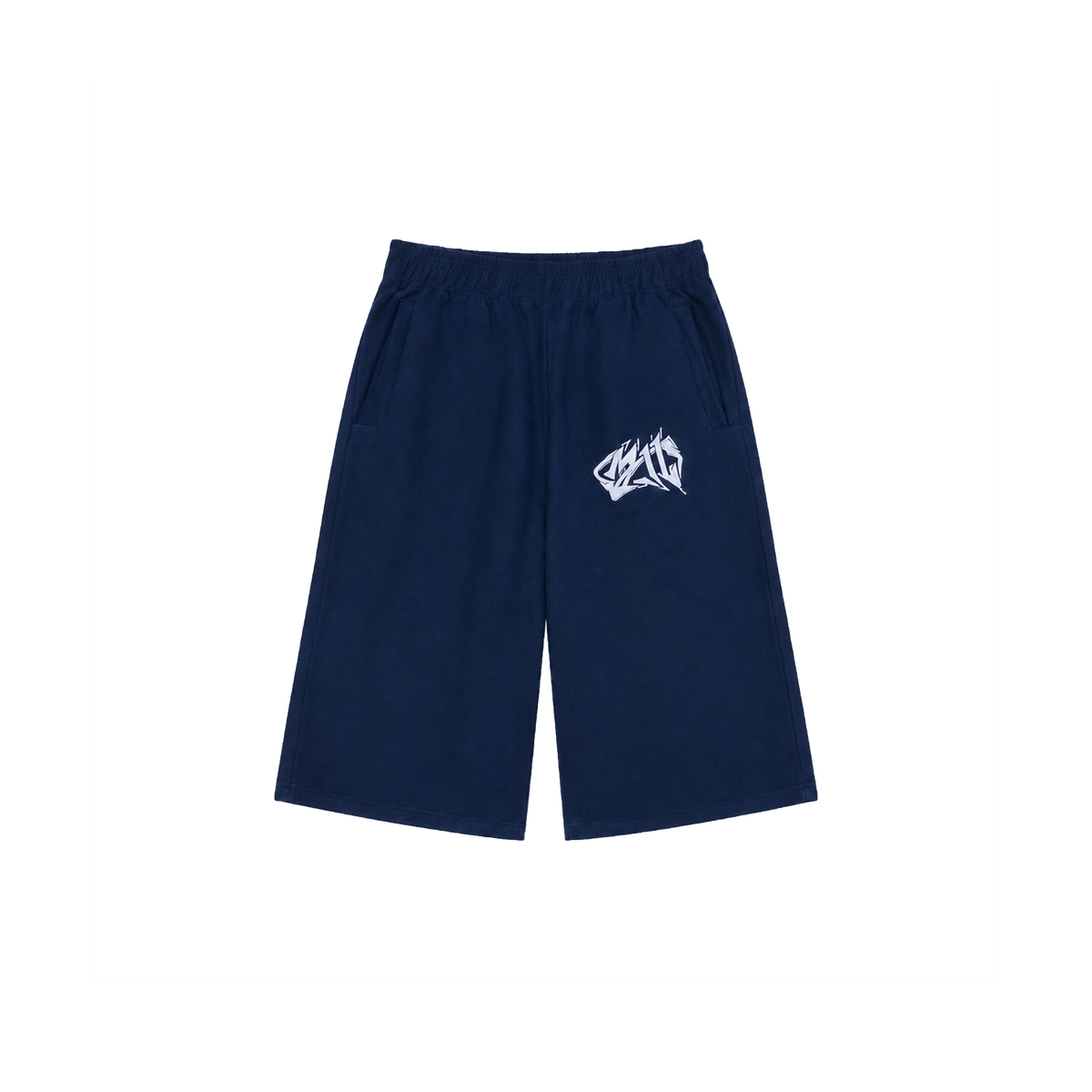 Navy Blue "Sofa" Sweat Baggy Short