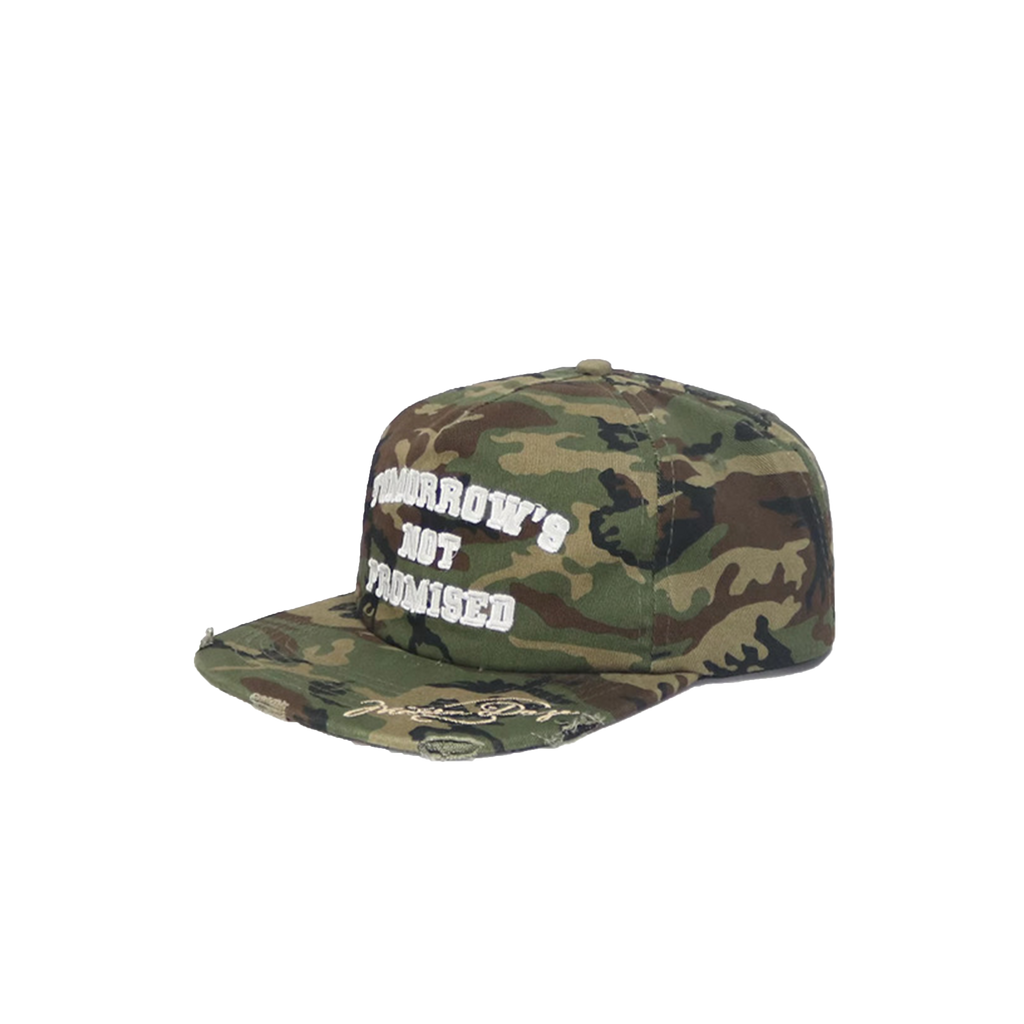 Camo Distressed "Tomorrow's Not Promised" Hat