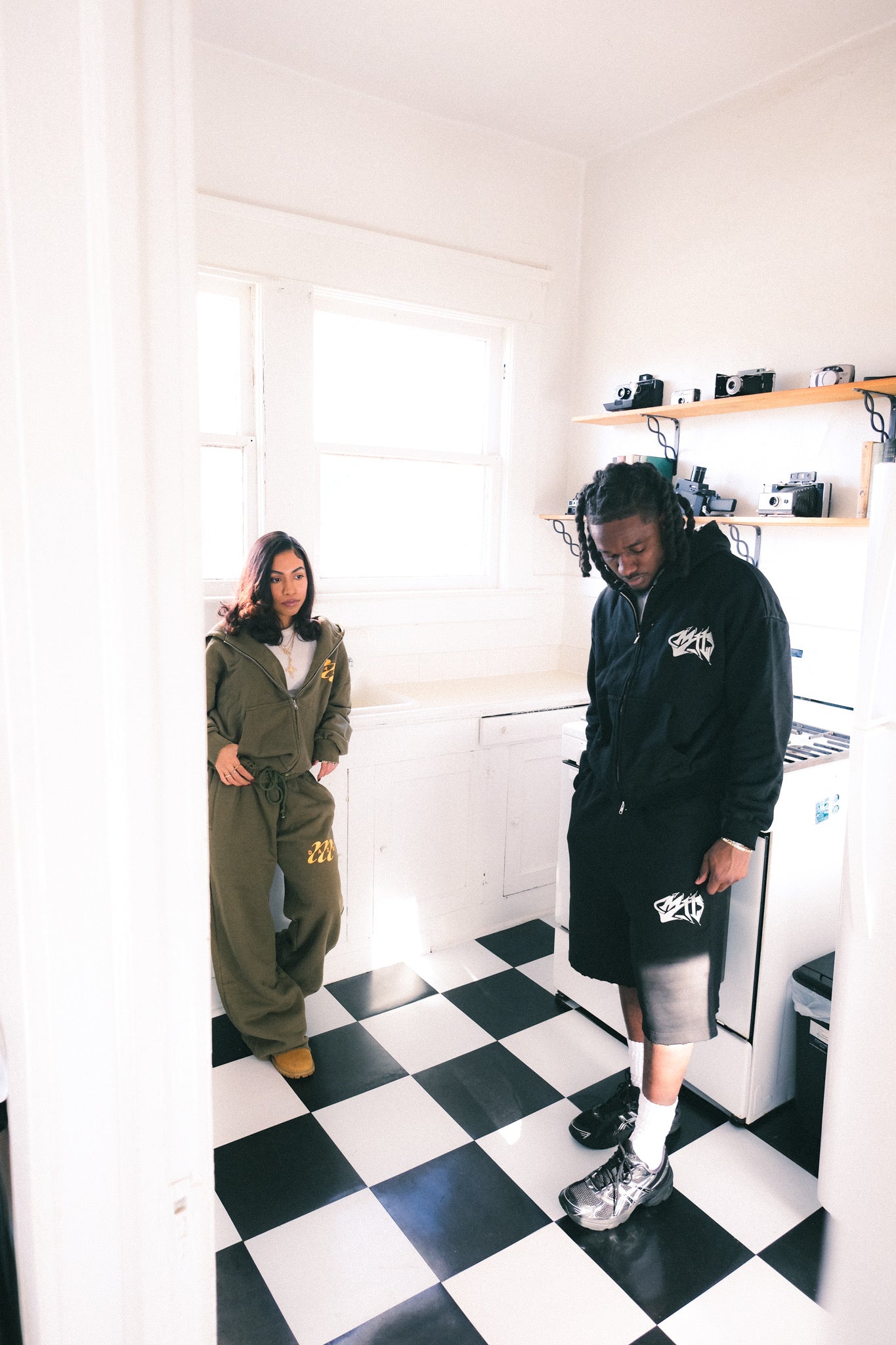 "Black & Grey" MD Shredded Zip