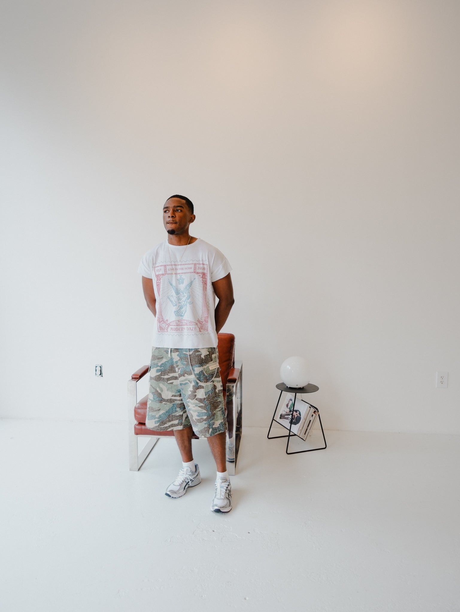 "White Stamp" Cutoff Tee