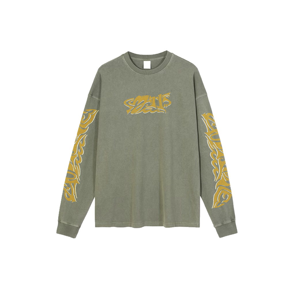 Green "Modern Daze" Long Sleeve