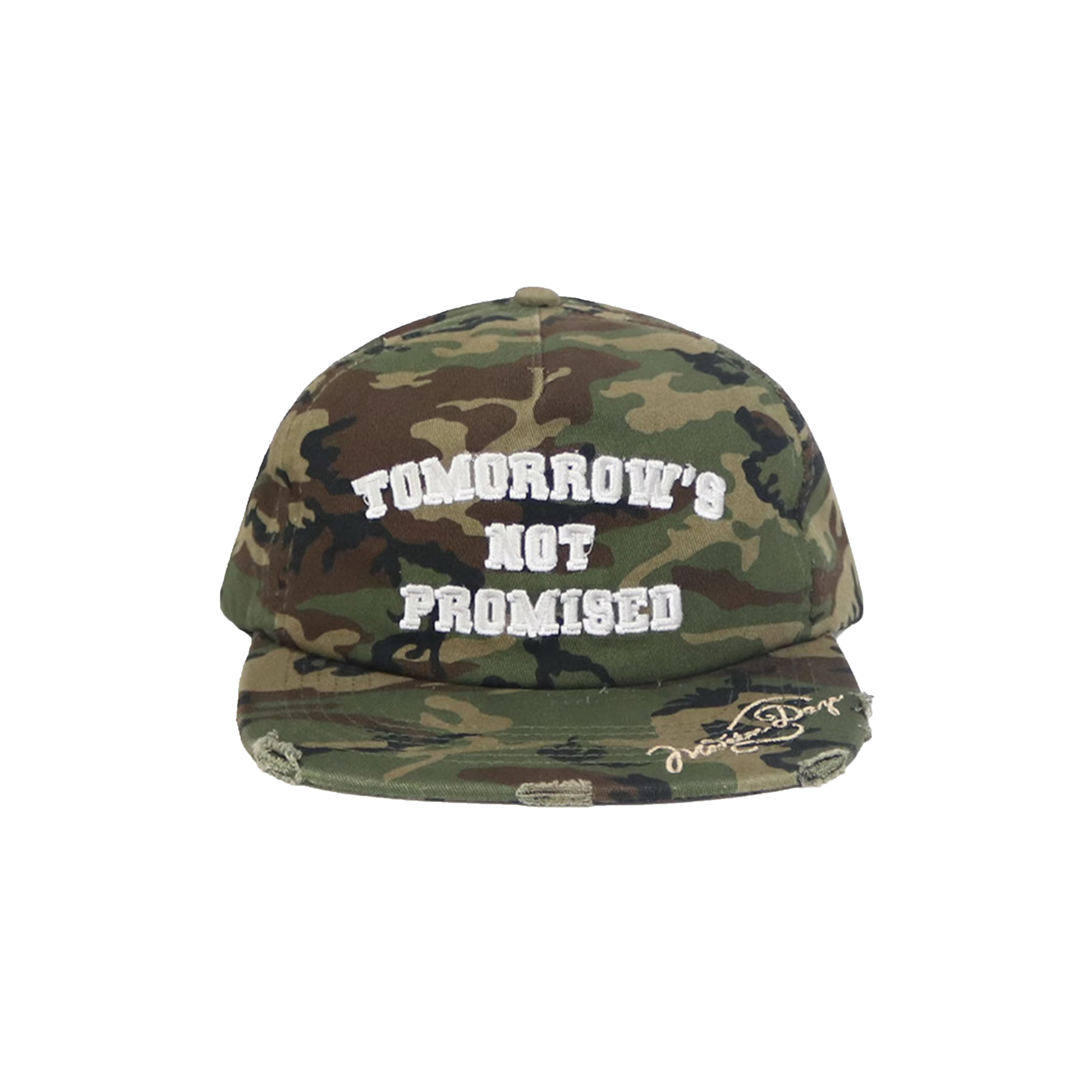 Camo Distressed "Tomorrow's Not Promised" Hat