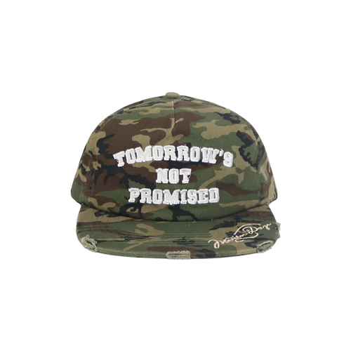Camo Distressed "Tomorrow's Not Promised" Hat
