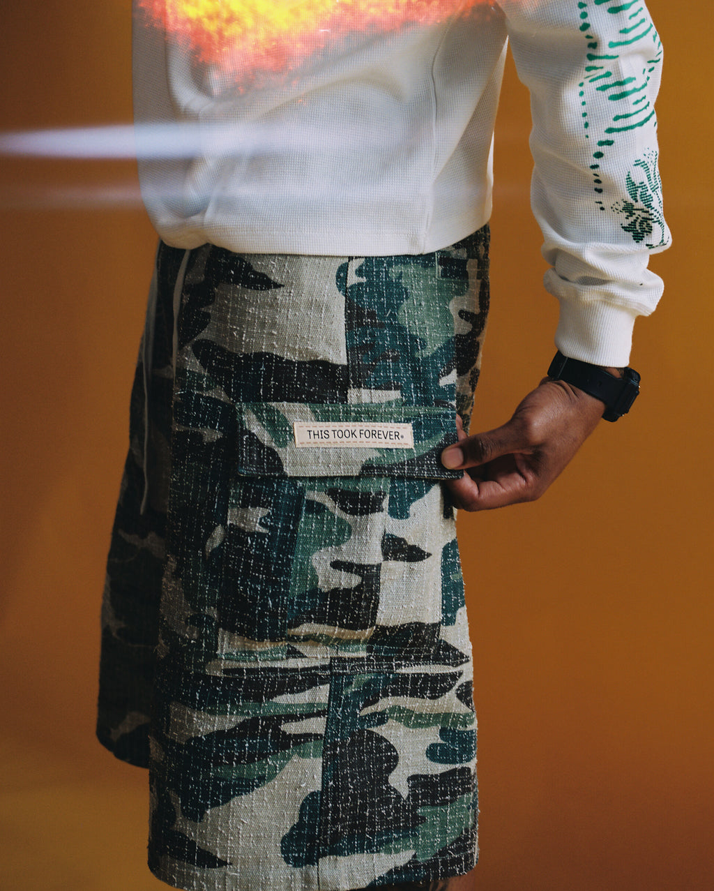 "Forever" Baggy Cargo Short