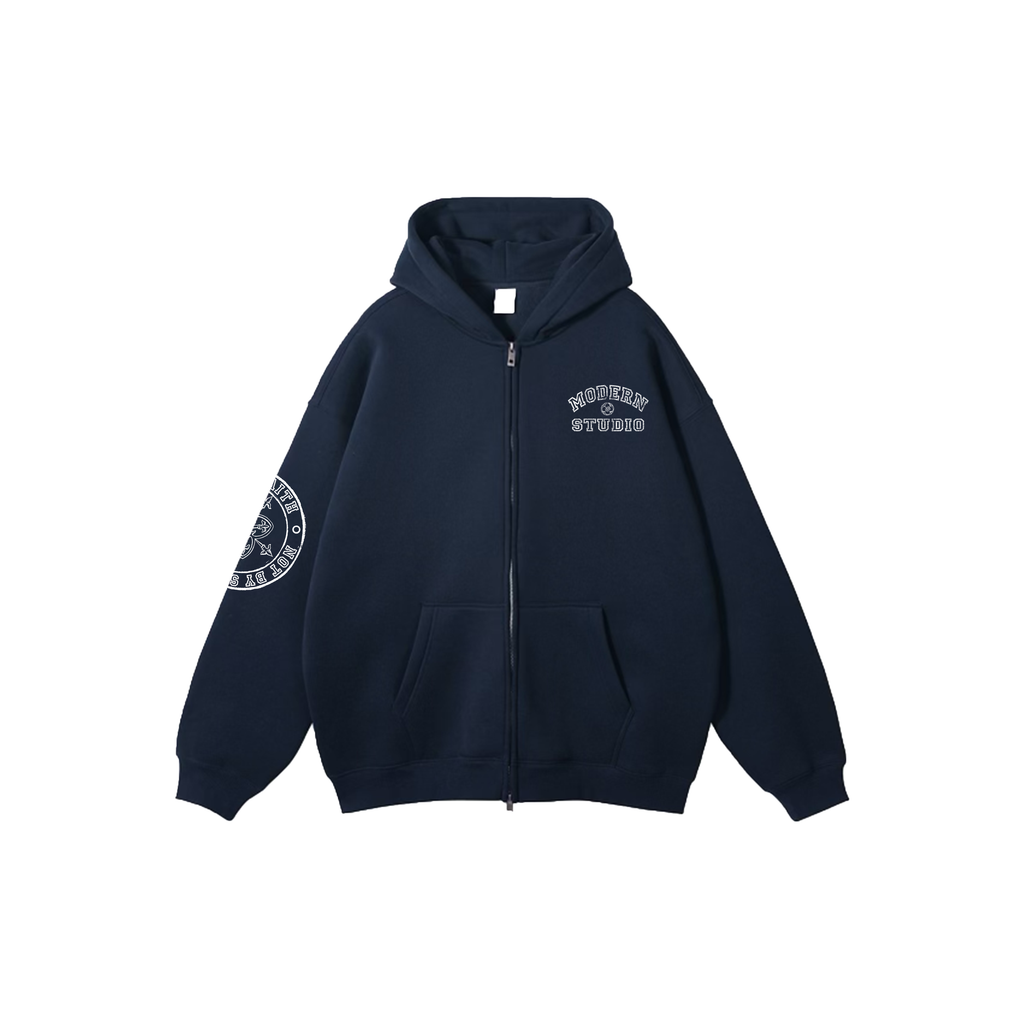 Navy "Walk by Faith" Zip Ups