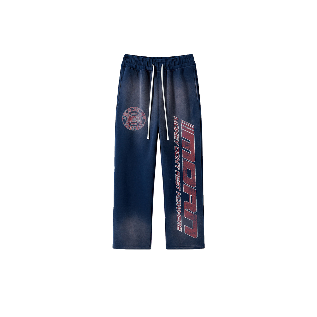 Blue "MONEY DON'T REST NOWHERE" Sweat