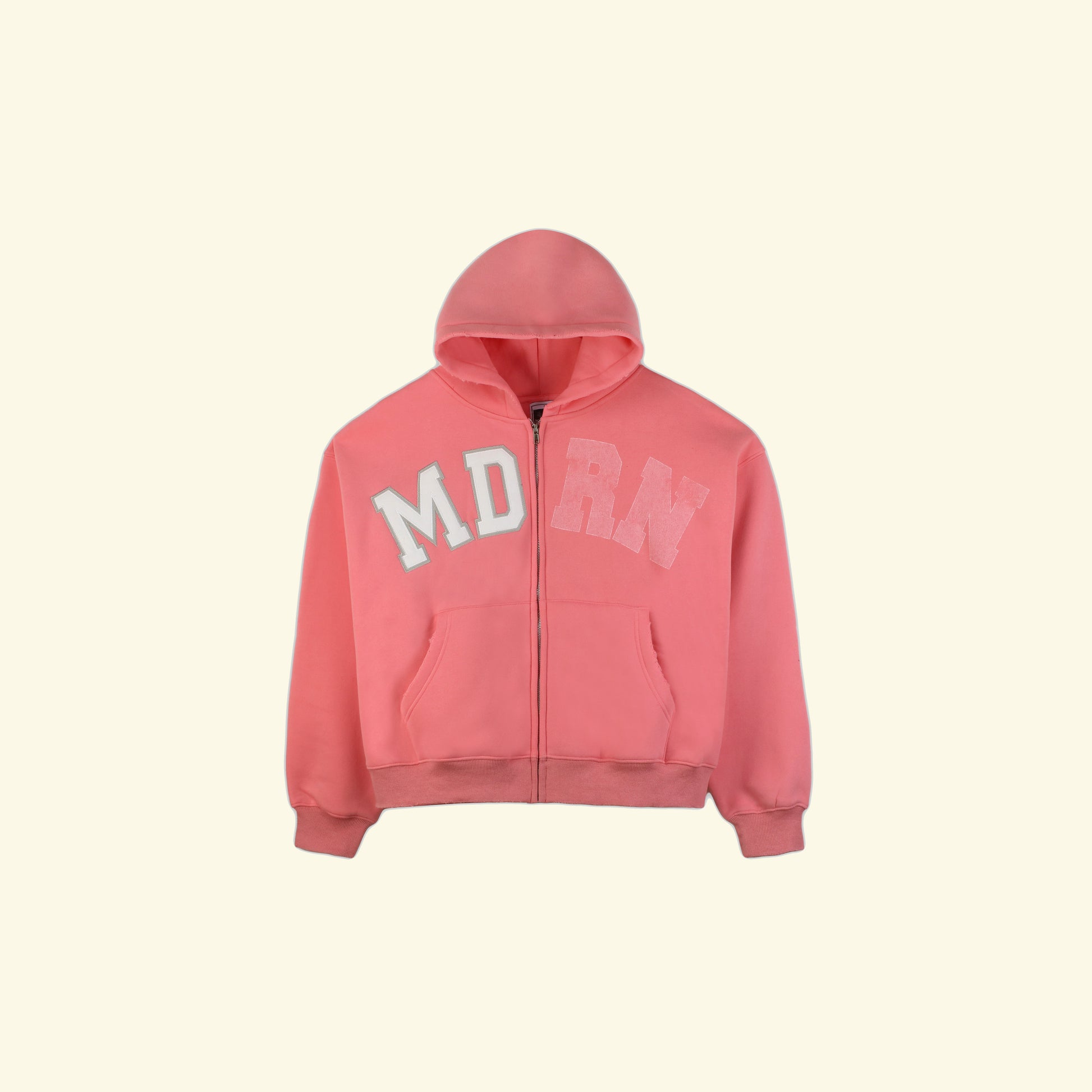 Pink "Barebone" Zip-Up