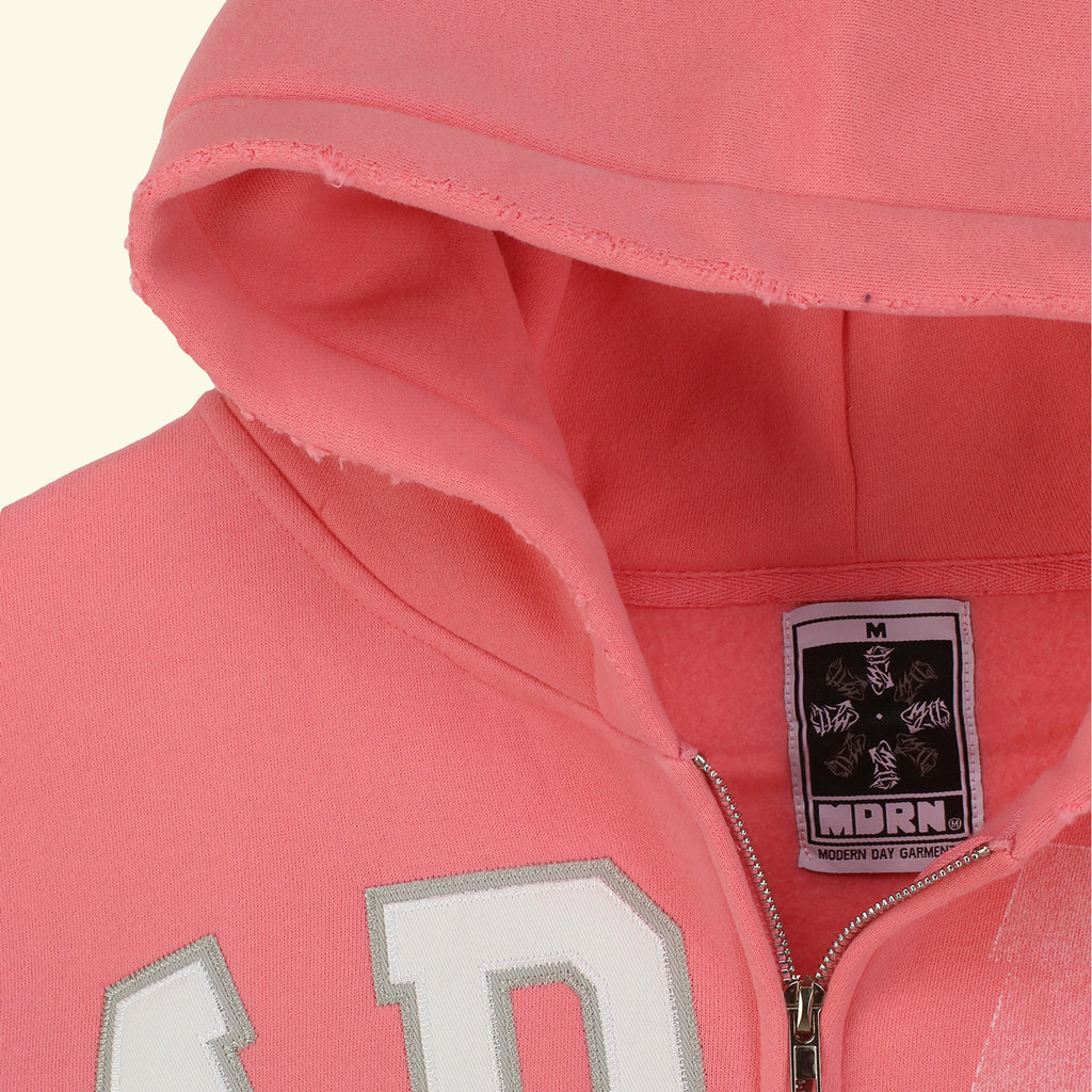 Pink "Barebone" Zip-Up