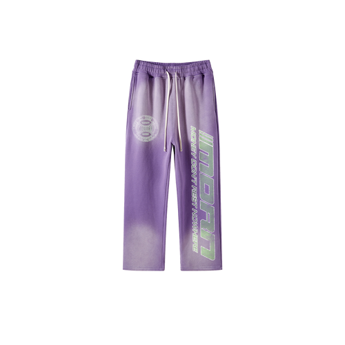 Purple "MONEY DON'T REST NOWHERE" Sweat