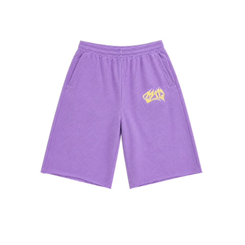 Purple  "Sofa" Sweat Baggy Short