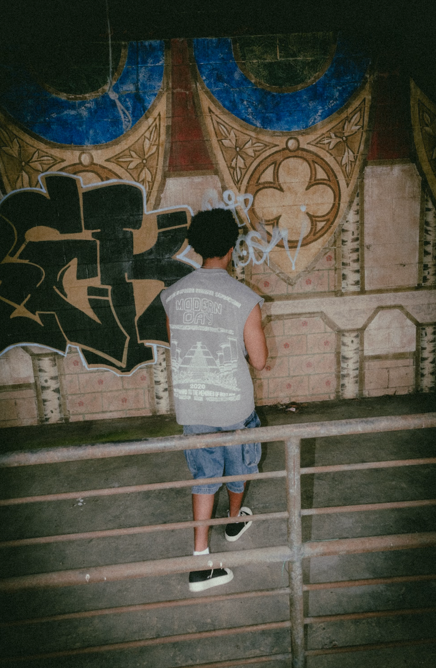 Grey "Degenerate" Sleeveless Tee