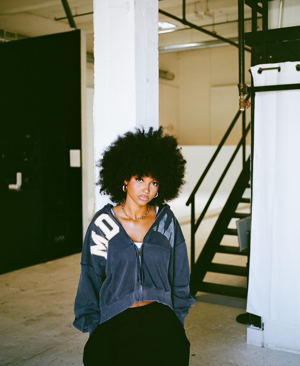 Vintage Grey "Barebone" Zip-Up