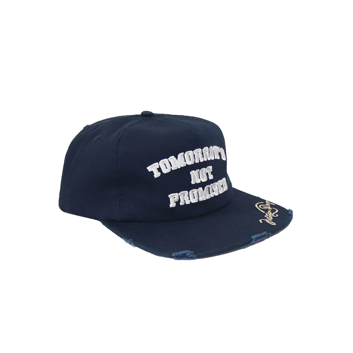 Navy Distressed "Tomorrow's Not Promised" Hat