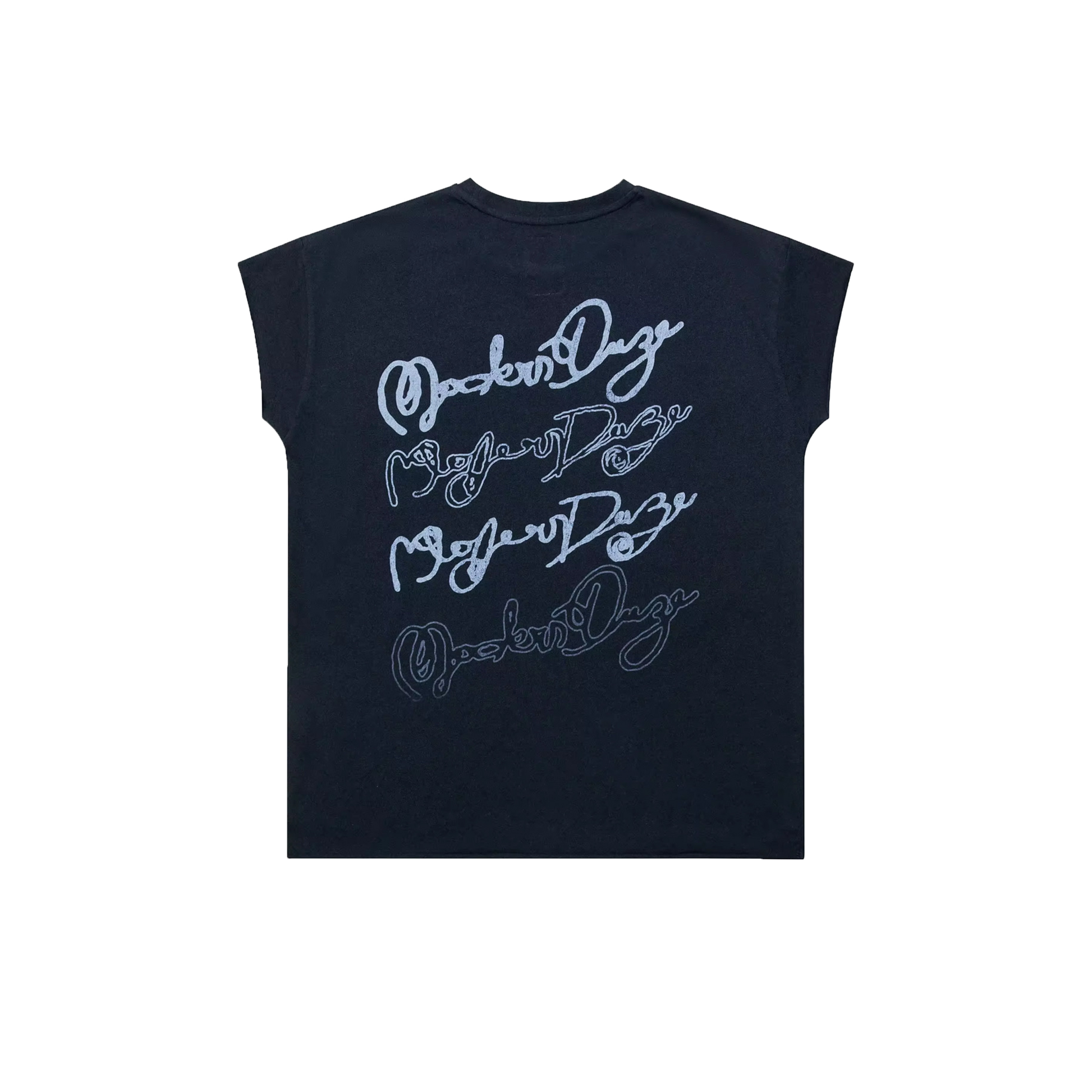 "Black Stamp" Cutoff Tee