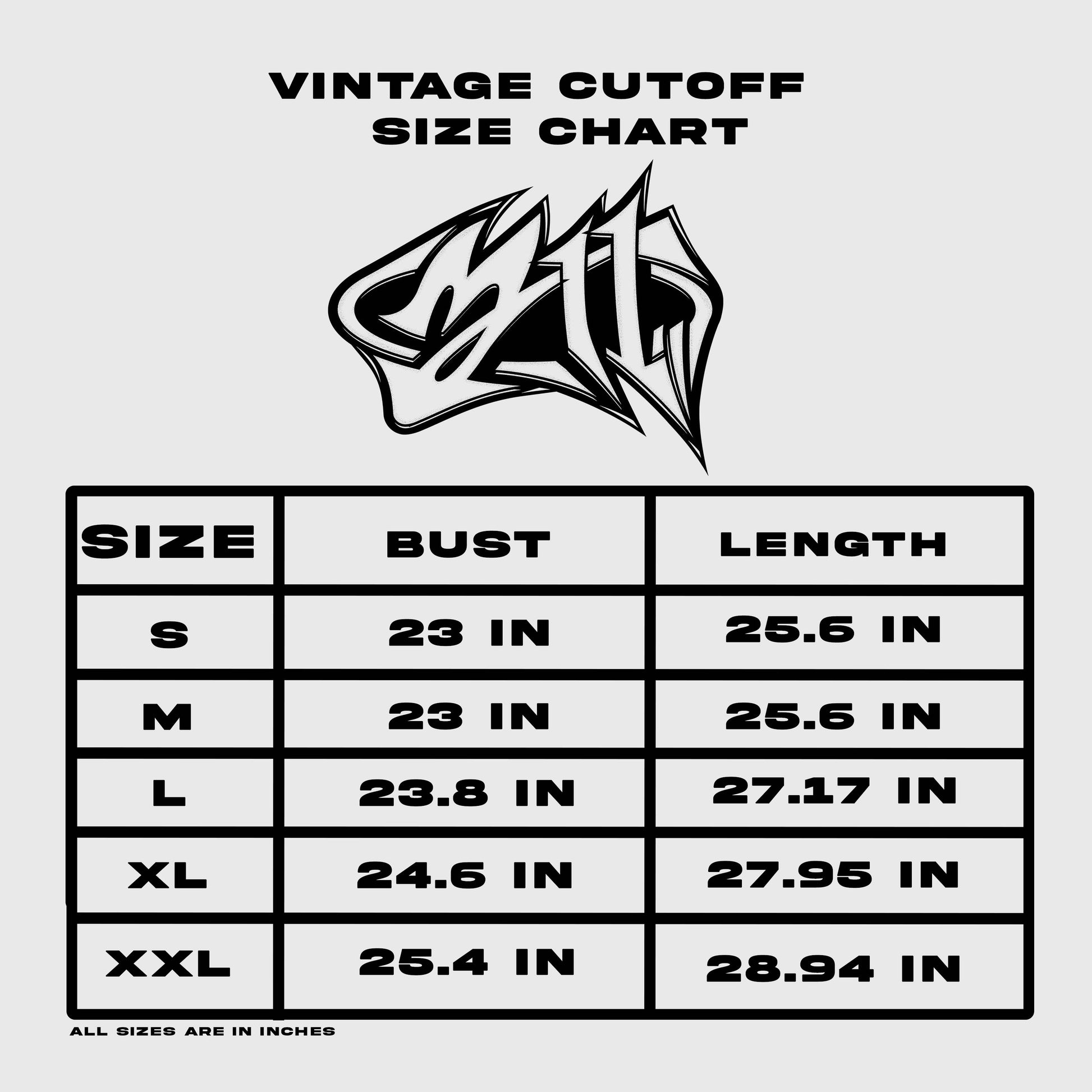 "Black Stamp" Cutoff Tee